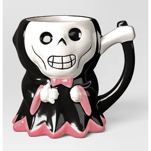 Grim Reaper Earthenware Figural Mug 14.57oz Halloween Hyde & Eek - Picture 1 of 9